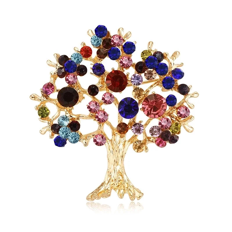 Tree Of Many Colors Brooch