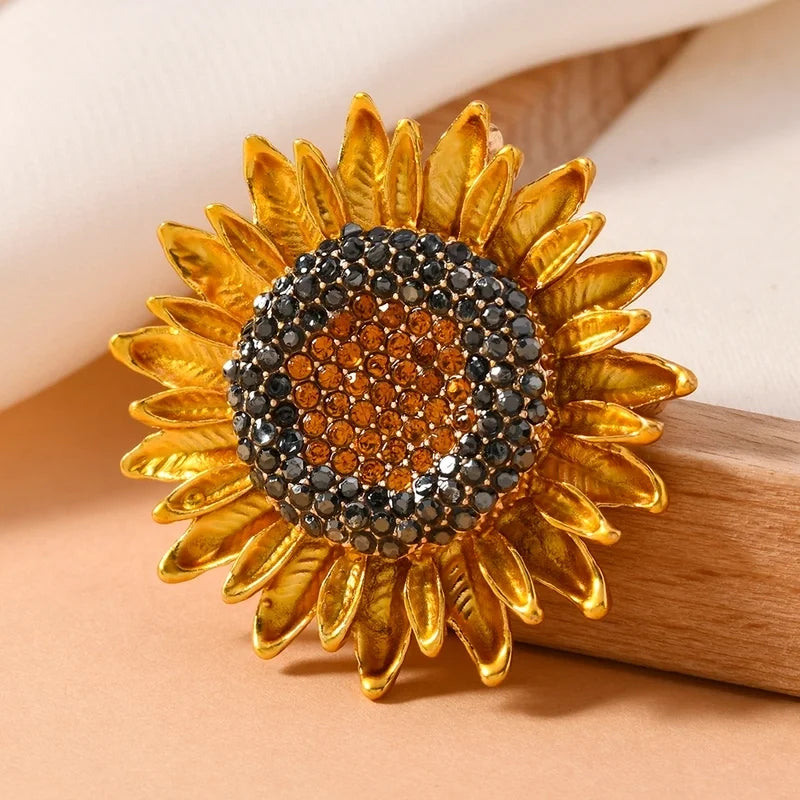Sunflower Brooch