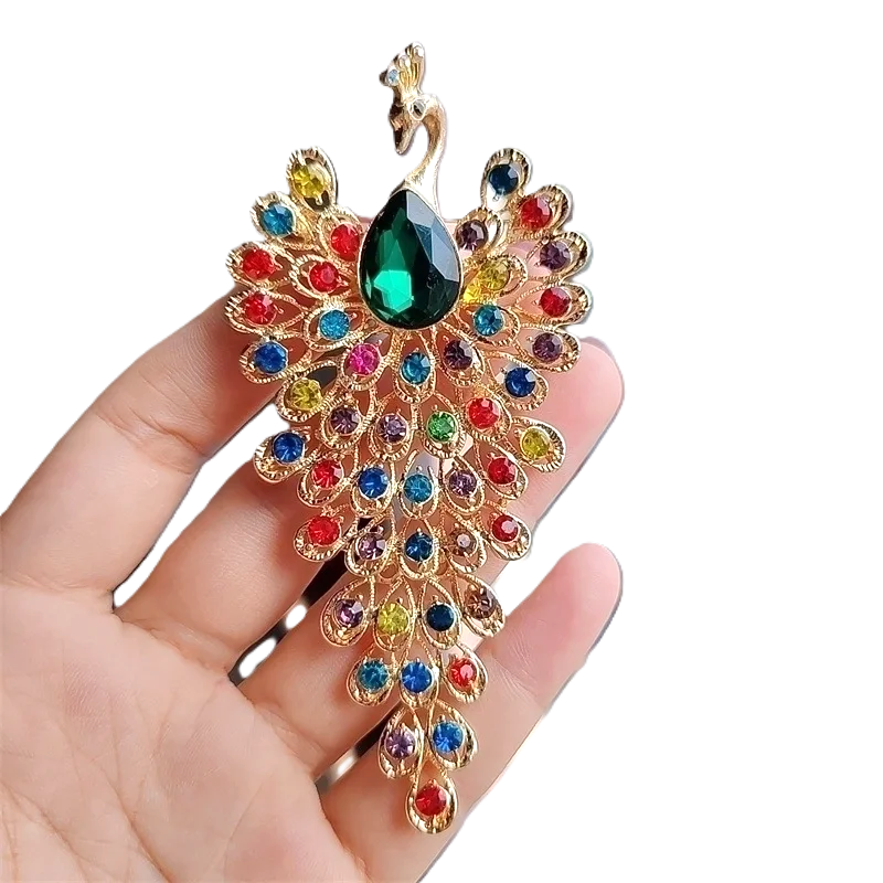 Grandiose Peacock Brooch