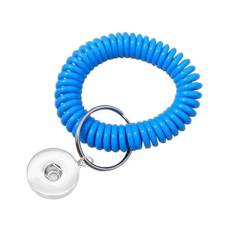 Stretchy Wrist Keyring - Blue