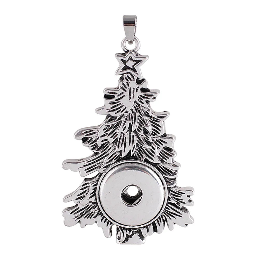 Silver Christmas Tree Necklace