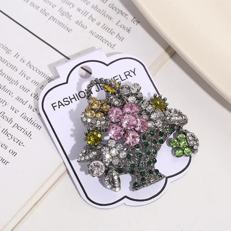 Flowering Basket Brooch