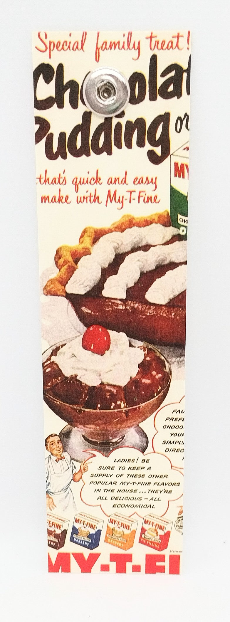 Vintage Bookmark - Chocolate Pudding (12mm)
