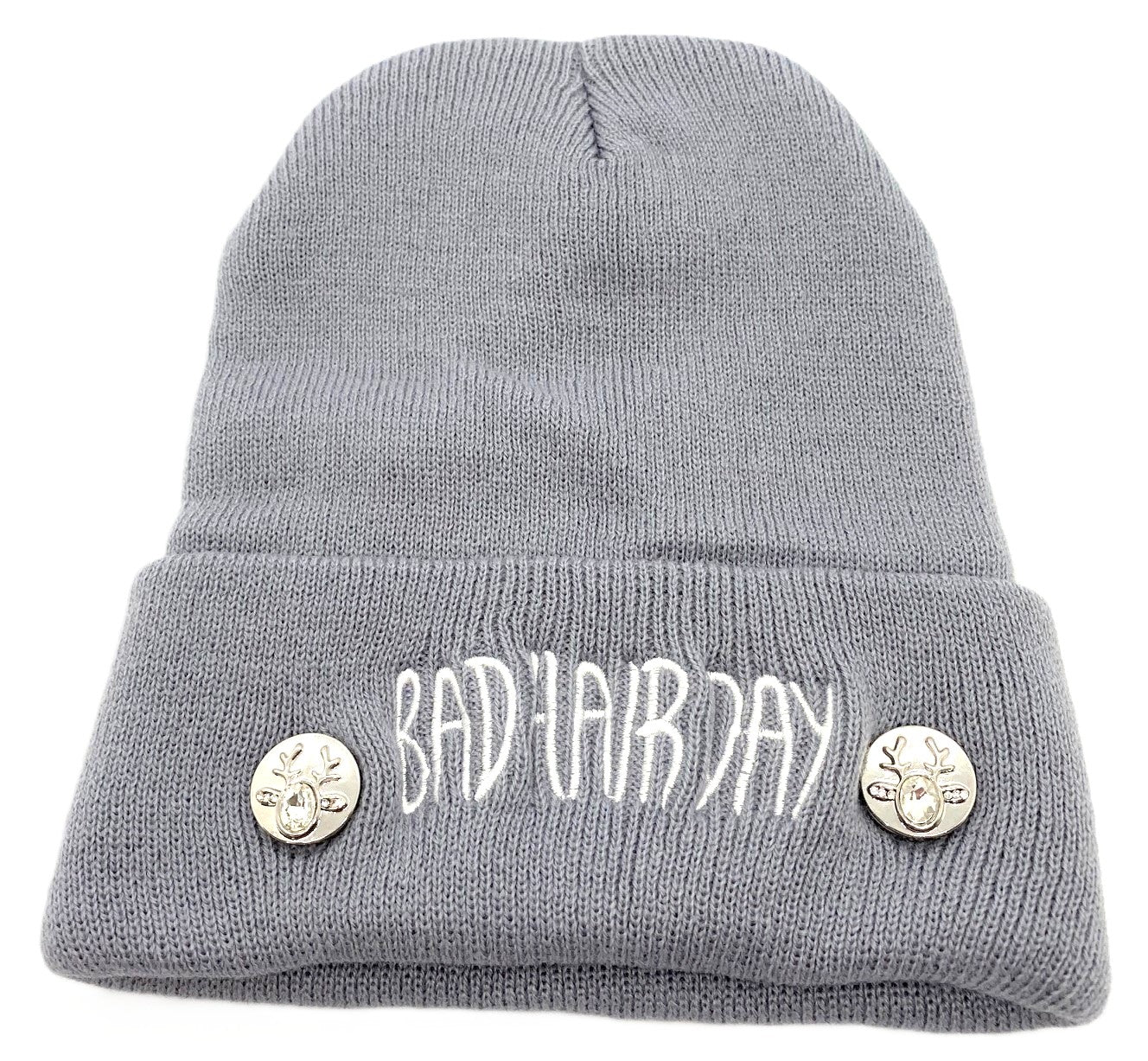 Bad Hair Day Beanie - Gray