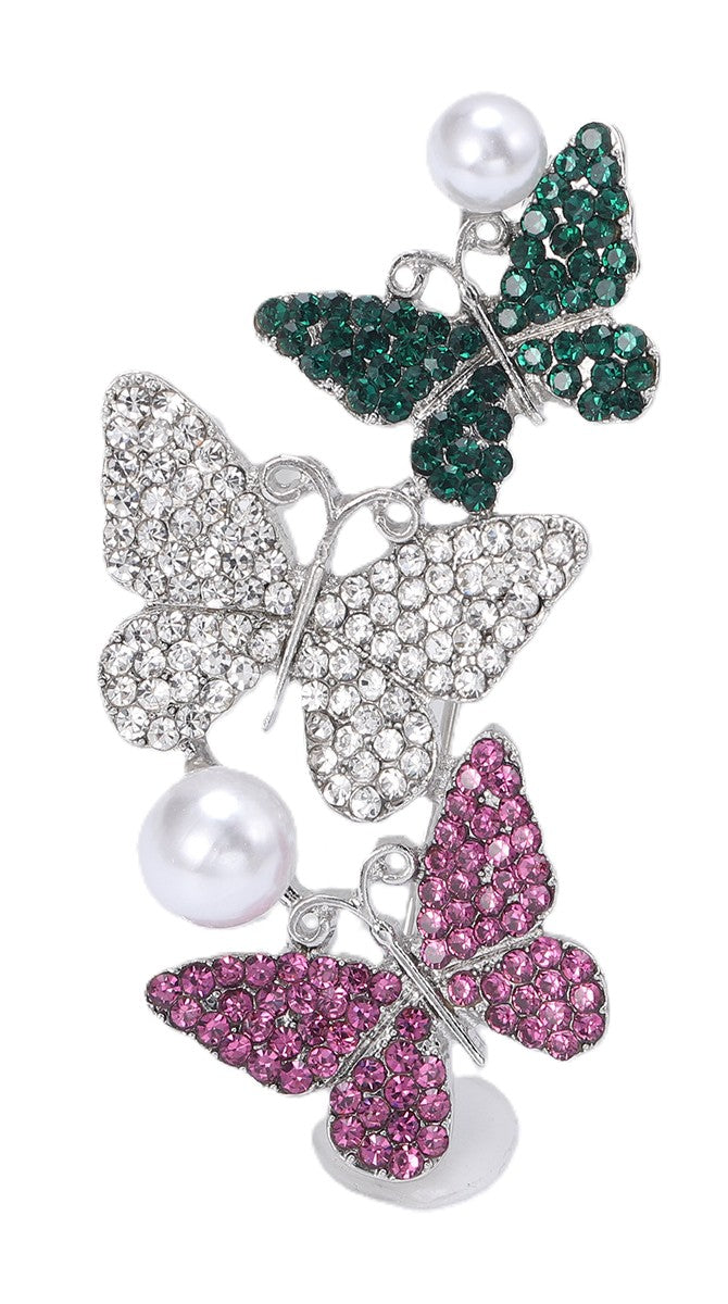 3 Butterflies Brooch