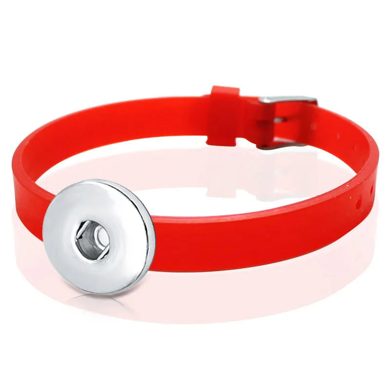 Silicone Strap Bracelet - Red