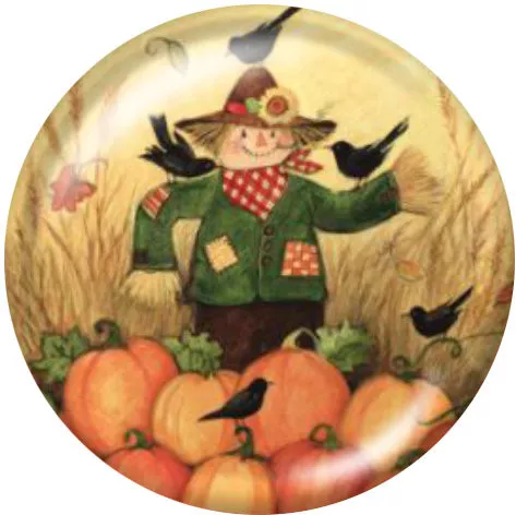 Scarecrow With Pumpkins