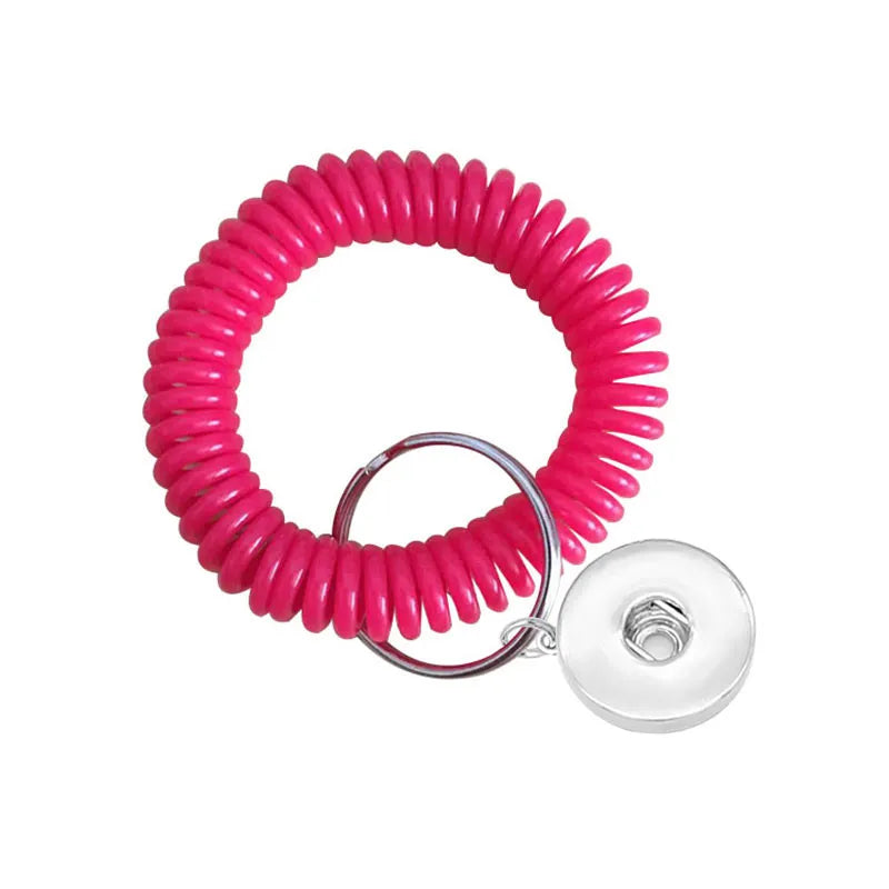 Stretchy Wrist Keyring - Hot Pink