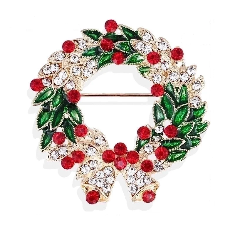 Christmas Wreath Brooch