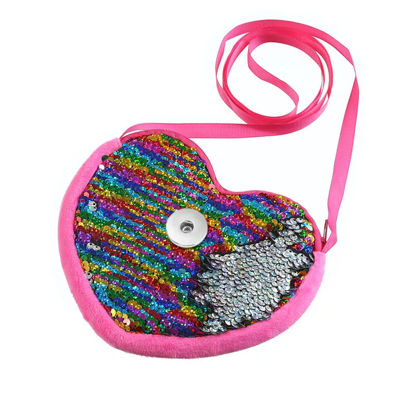 Girls Sequined Color Change Purse - Pink
