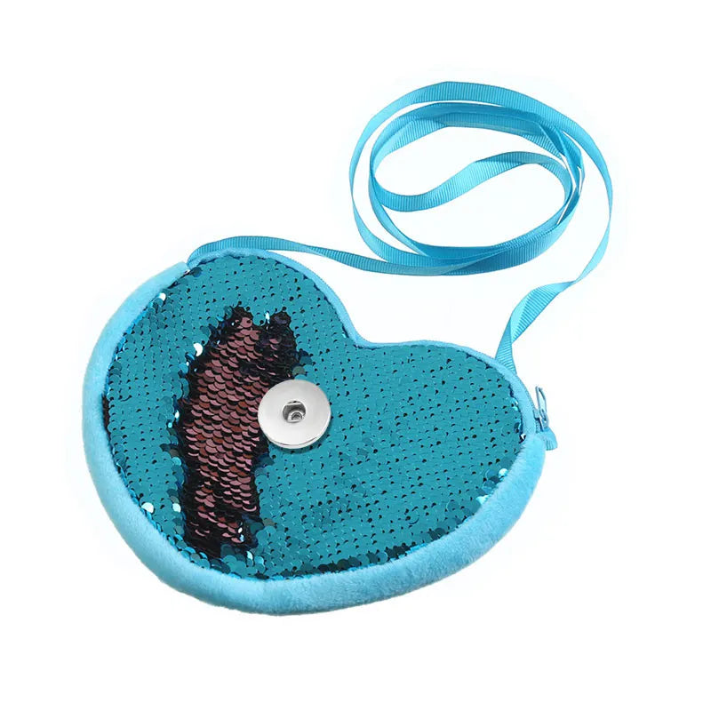 Girls Sequined Color Change Purse - Blue
