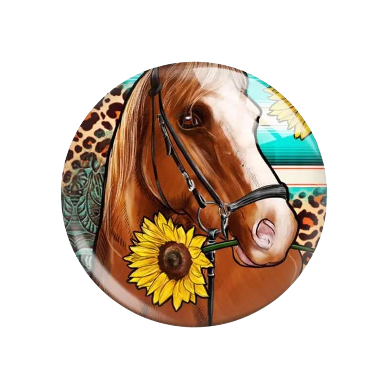Horse With Sunflowers #2