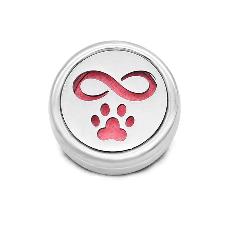 Aromatherapy Paw Print Infinity Symbol Snap