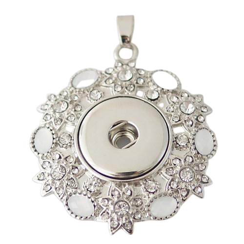 White Christmas Wreath Pendant