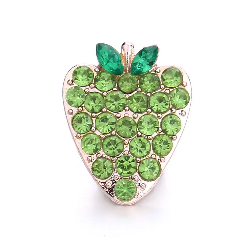 Strawberry, Goldtone - Green