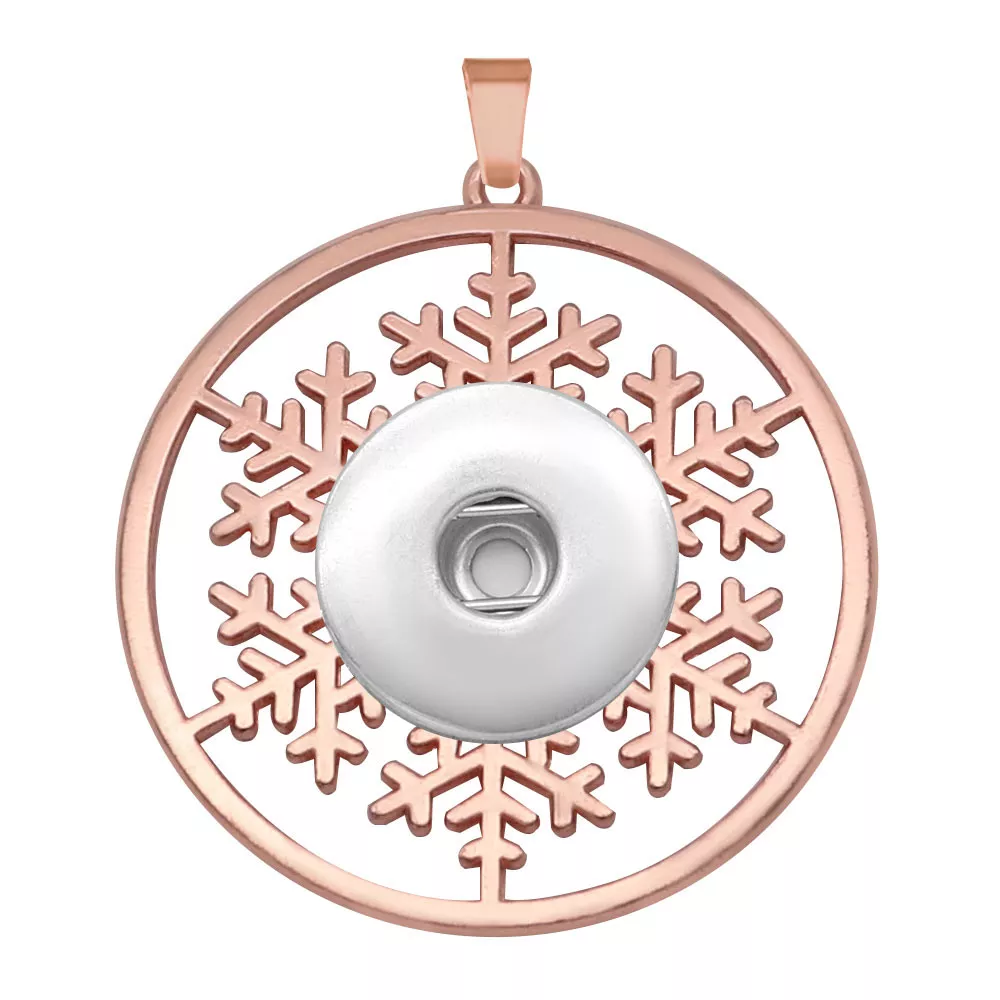 Snowflake Pendant - Rose Gold