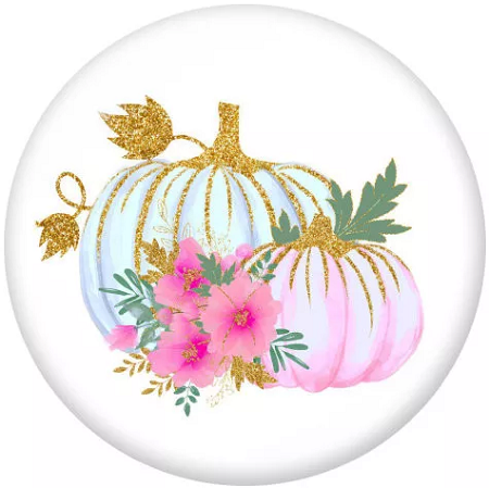 Pumpkins With Flowers