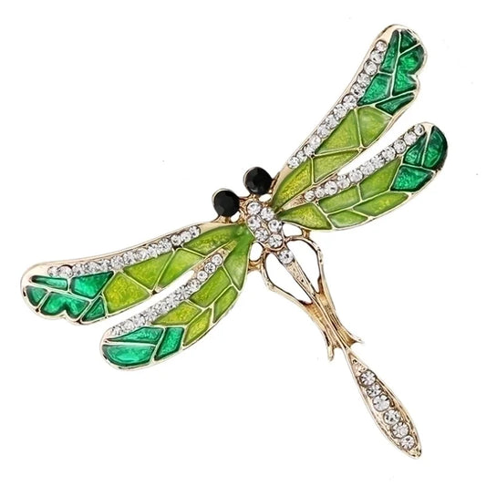 Green Dragonfly Brooch