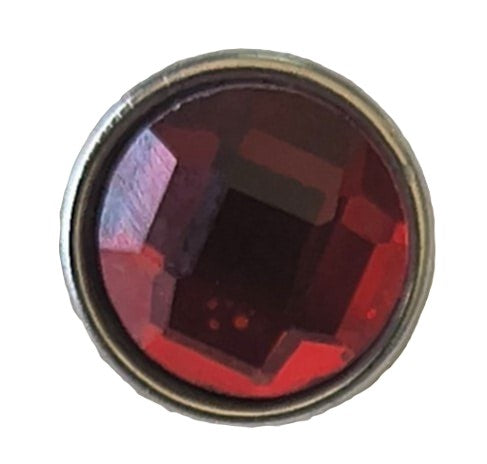 Red Faceted (12mm)