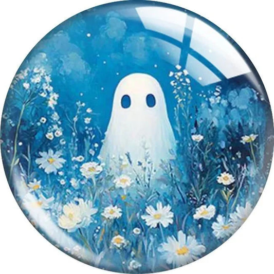 Ghost In Field Of Flowers
