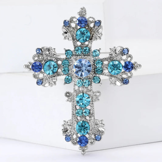 Elegant Cross Brooch