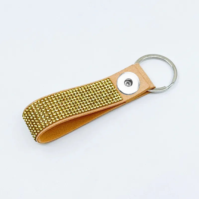 Blinged Out Keychain - Tan
