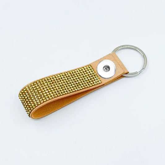 Blinged Out Keychain - Tan