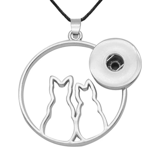 2 Cats Necklace