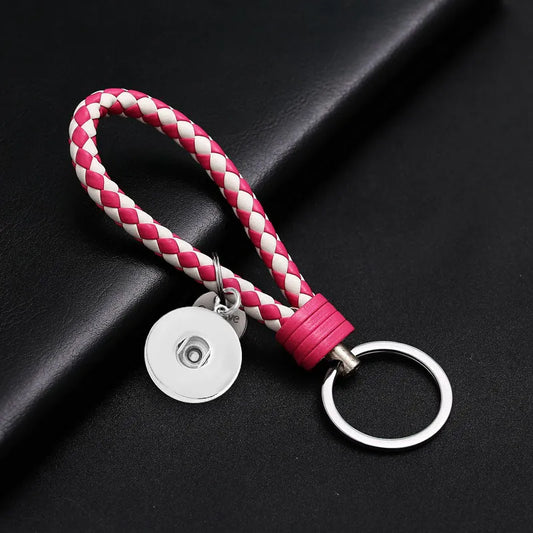 2 Tone Keychain - Pink/White