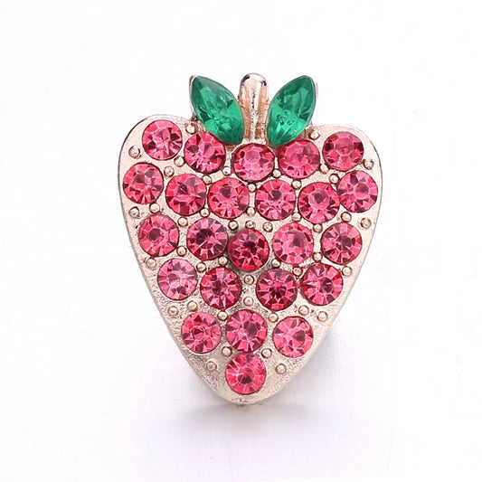 Strawberry, Goldtone - Pink
