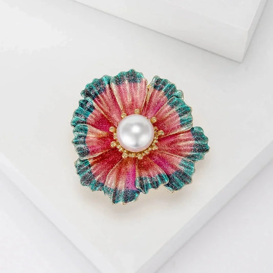 Blossom - Blue/Pink Brooch