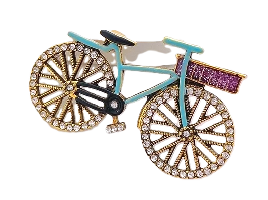 Go To Market Bicycle Brooch