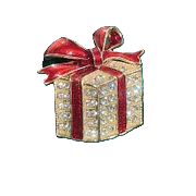 Christmas Gift - Red Brooch