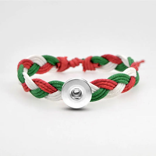 Braided Christmas Bracelet