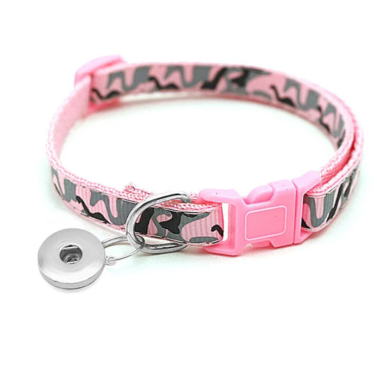 Jingle Cat Collar - Pink Camo