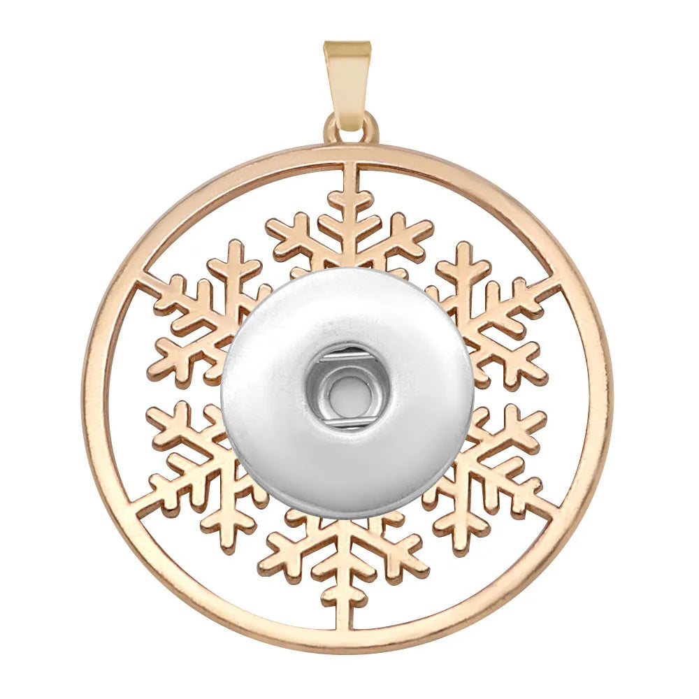 Snowflake Pendant - Gold