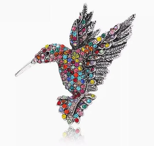 Hummingbird Brooch