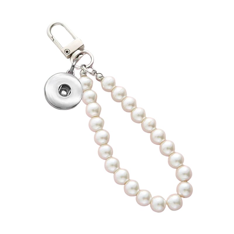 Faux Pearl Keychain