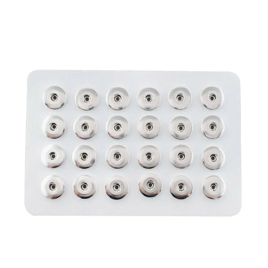 Leather 24 Snap Display Board - White