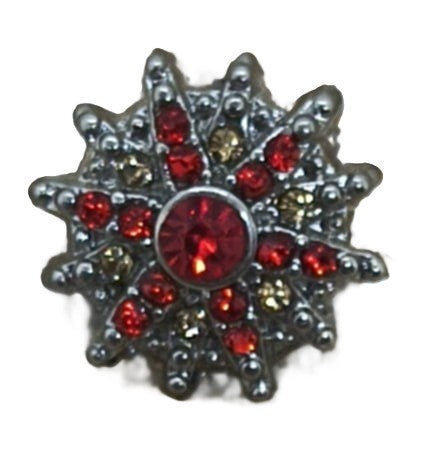 Red Snowflake (12mm)