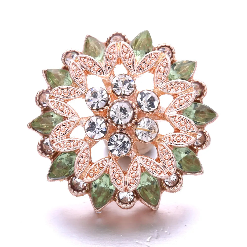 Asteria - Green - Rose Gold