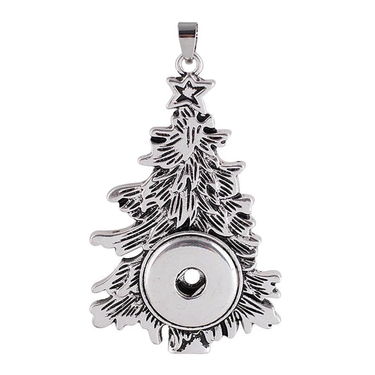Silver Christmas Tree Necklace