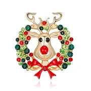 Reindeer Wreath Brooch
