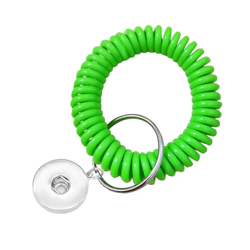 Stretchy Wrist Keyring - Lime Green