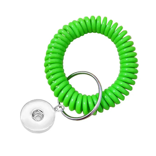 Stretchy Wrist Keyring - Lime Green