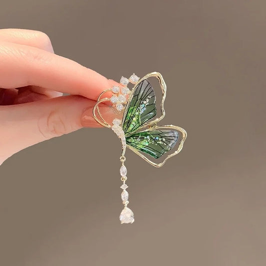 Green Butterfly Brooch
