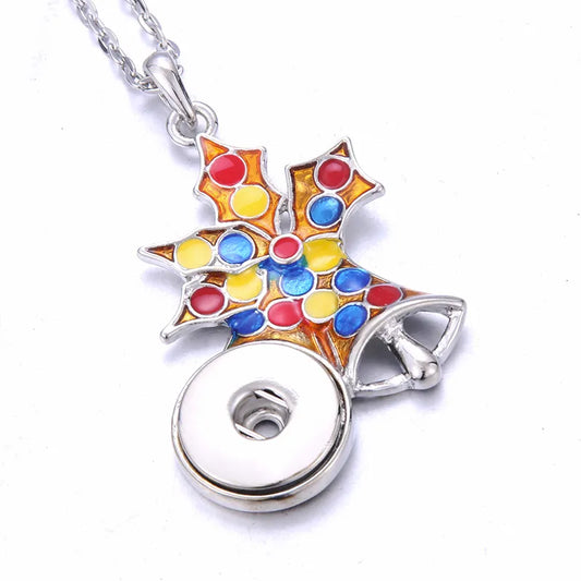 Colorful Christmas Bell Necklace