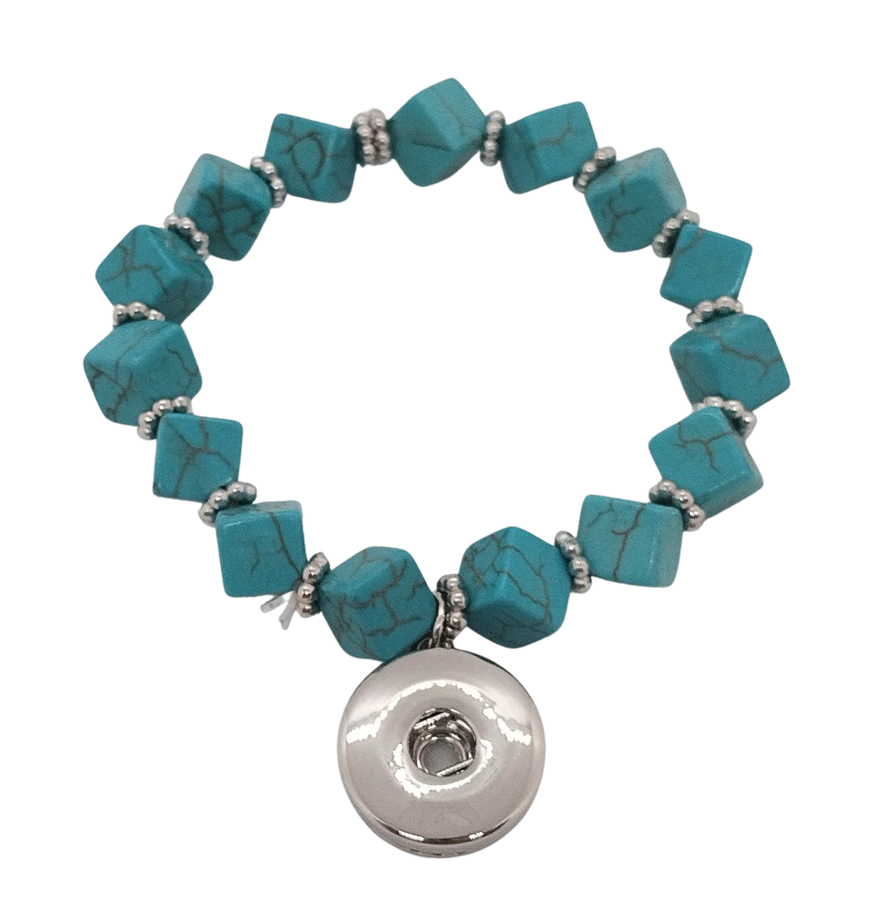 It's Hip To Be Square Bracelet - Turquoise