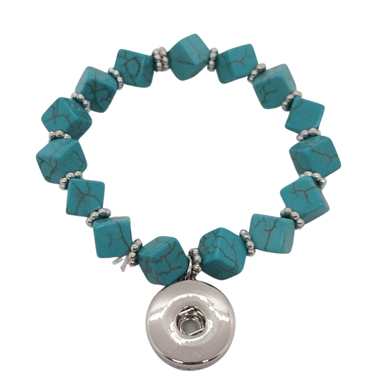 It's Hip To Be Square Bracelet - Turquoise