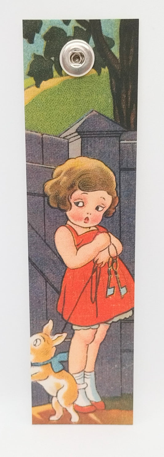 Vintage Bookmark - Little Girl (12mm)